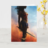 Wonder Woman Duststorm Silhouette Kaart (Gele Bloem)