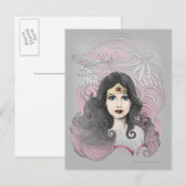 Wonder Woman Eagle en Trees Briefkaart (Voorkant / Achterkant)