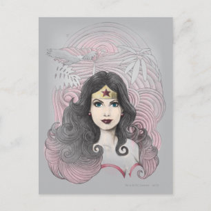 Wonder Woman Eagle en Trees Briefkaart