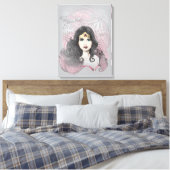Wonder Woman Eagle en Trees Canvas Afdruk (Insitu (Slaapkamer))