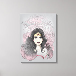 Wonder Woman Eagle en Trees Canvas Afdruk