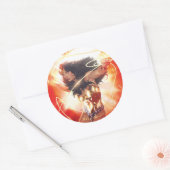 Wonder Woman Encyclopedia Hoesje Ronde Sticker (Envelop)