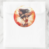 Wonder Woman Encyclopedia Hoesje Ronde Sticker (Tas)