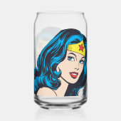 Wonder Woman Face Blikvorm Glas (Achterkant)