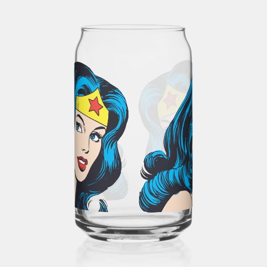 Wonder Woman Face Blikvorm Glas (Rechts)