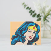 Wonder Woman Face Briefkaart (Staand voorkant)