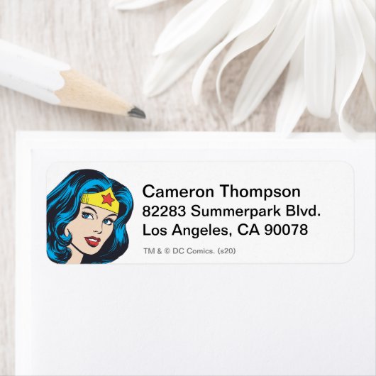 Wonder Woman Face Etiket (Insitu)