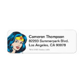 Wonder Woman Face Etiket (Voorkant)