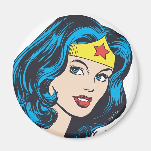 Wonder Woman Face Magneet (Voorkant)