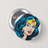 Wonder Woman Face Ronde Button 5,7 Cm (Voorkant /achterkant)