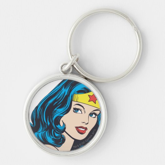 Wonder Woman Face Sleutelhanger (Voorkant)