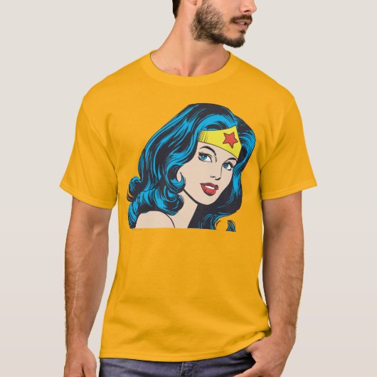 Wonder Woman Face T-shirt (Voorkant)