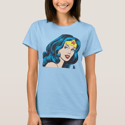 Wonder Woman Face T-shirt (Voorkant)