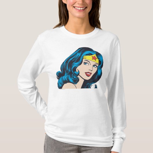 Wonder Woman Face T-shirt (Voorkant)