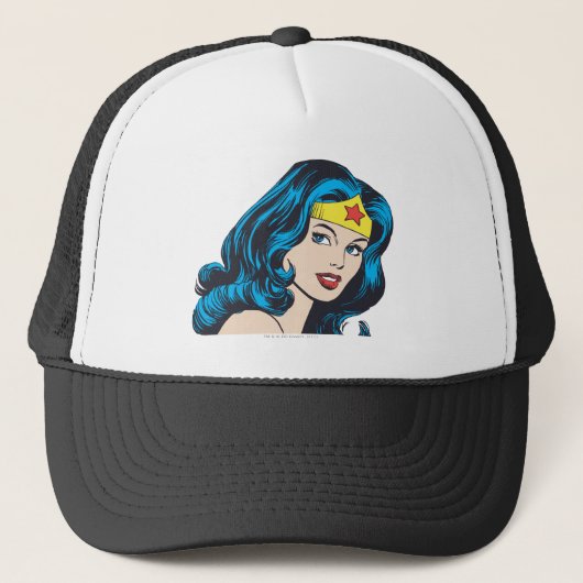 Wonder Woman Face Trucker Pet (Voorkant)