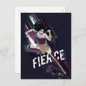 Wonder Woman - Fierce Briefkaart (Voorkant / Achterkant)