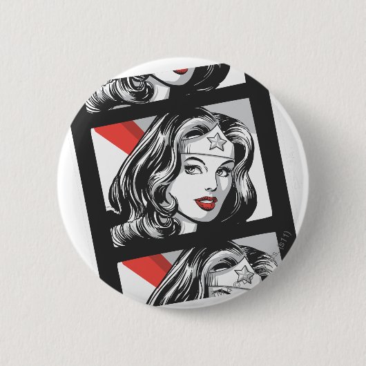 Wonder Woman Film Strip Ronde Button 5,7 Cm (Voorkant)