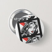 Wonder Woman Film Strip Ronde Button 5,7 Cm (Voorkant /achterkant)