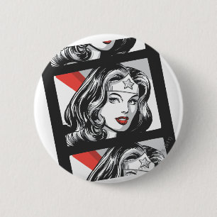 Wonder Woman Film Strip Ronde Button 5,7 Cm