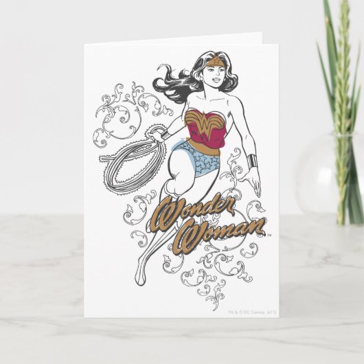 Wonder Woman Flourish Kaart (Voorkant)