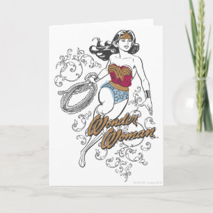 Wonder Woman Flourish Kaart