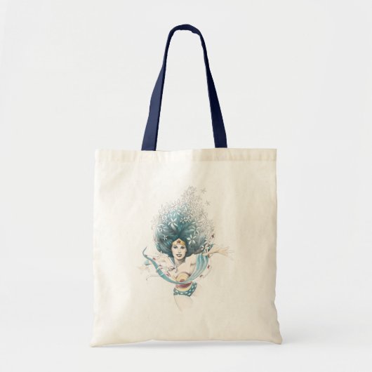 Wonder Woman & Flowers Tote Bag (Voorkant)