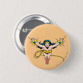 Wonder Woman Fly Forward Ronde Button 5,7 Cm (Voorkant /achterkant)