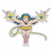 Wonder Woman Fly Forward Sticker (Voorkant)