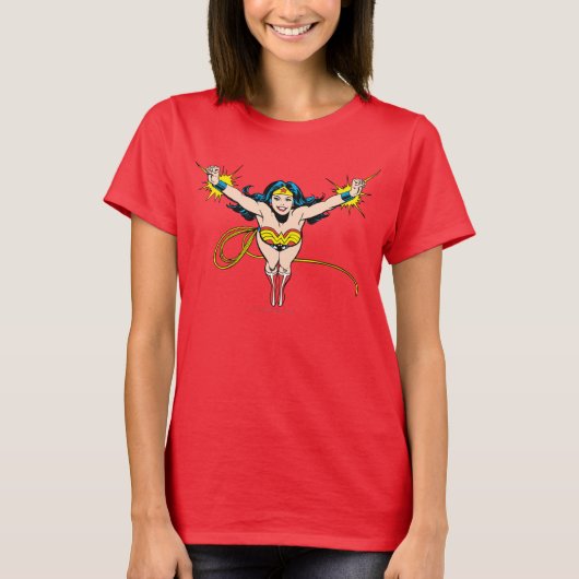 Wonder Woman Fly Forward T-shirt (Voorkant)