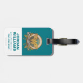 Wonder Woman Foliage Sketch Logo Bagagelabel (Achterkant horizontaal)