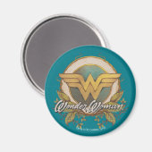 Wonder Woman Foliage Sketch Logo Magneet (Voorkant / Achterkant)