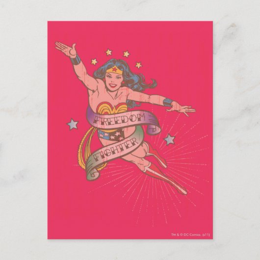 Wonder Woman Freedom Fighter Briefkaart (Voorkant)