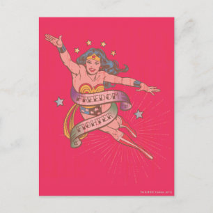 Wonder Woman Freedom Fighter Briefkaart