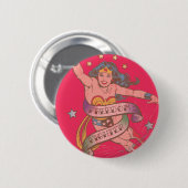 Wonder Woman Freedom Fighter Ronde Button 5,7 Cm (Voorkant /achterkant)