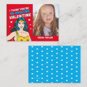 Wonder Woman | Gelukkige Valentijnsdag Notitiekaartje (Voorkant / Achterkant)