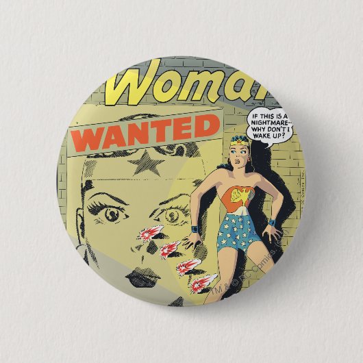 Wonder Woman Gewenst Ronde Button 5,7 Cm (Voorkant)