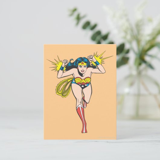 Wonder Woman Glows Cuffs Briefkaart (Staand voorkant)
