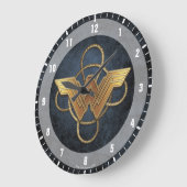 Wonder Woman Gold Symbool over Lasso Grote Klok (Hoek)