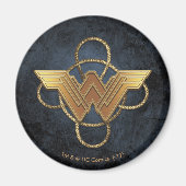 Wonder Woman Gold Symbool over Lasso Magneet (Voorkant)