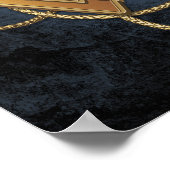 Wonder Woman Gold Symbool over Lasso Poster (Hoek)