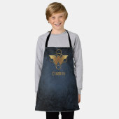 Wonder Woman Gold Symbool over Lasso Schort (Gedragen)