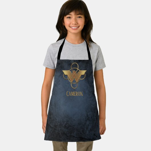 Wonder Woman Gold Symbool over Lasso Schort (Insitu)