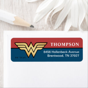Wonder Woman Golden Logo Etiket