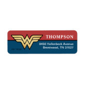 Wonder Woman Golden Logo Etiket (Voorkant)