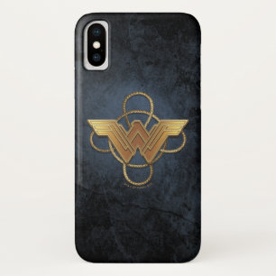 Wonder Woman Gouden Symbool Over Lasso iPhone X Hoesje