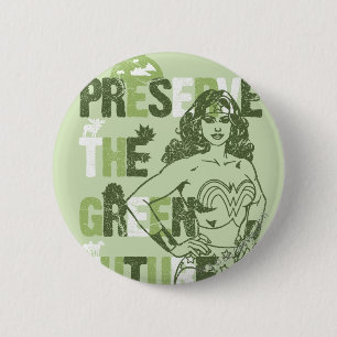 Wonder Woman Green Future Ronde Button 5,7 Cm