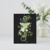 Wonder Woman Green Swirls Logo Briefkaart (Staand voorkant)