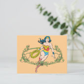 Wonder Woman Green Vines Briefkaart (Staand voorkant)