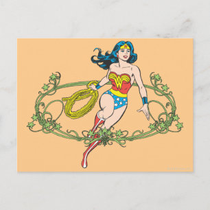 Wonder Woman Green Vines Briefkaart