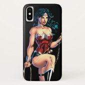 Wonder Woman Gripping Lasso Atop Rock Case-Mate iPhone Case (Achterkant)